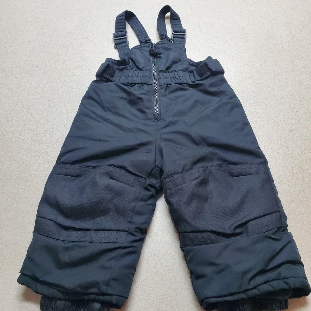 Cat & Jack‎ Infant Size 12m Black Snowpants Ski Bibs